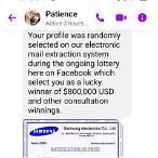 samsung lottery scam